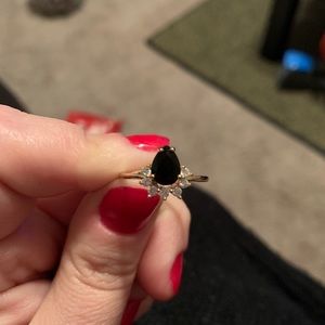 Black Crystal Ring